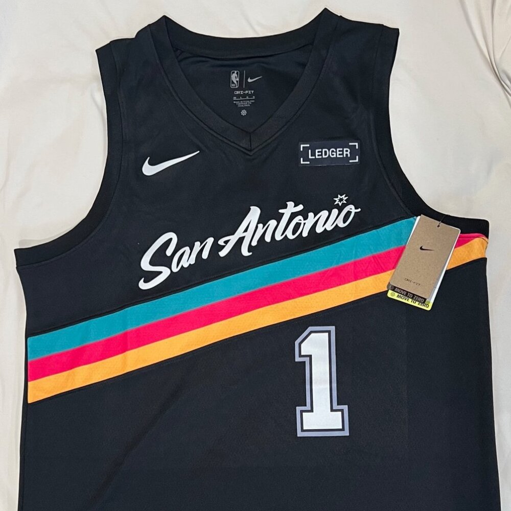 Victor Wembanyama San Antonio Spurs Nike Swingman Jersey City Edition - Medium